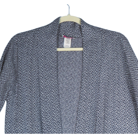 Pretty Young Thing Cardigan Sweater Womens Large Heathered Blue Long Duster Boho - Picture 1 of 12